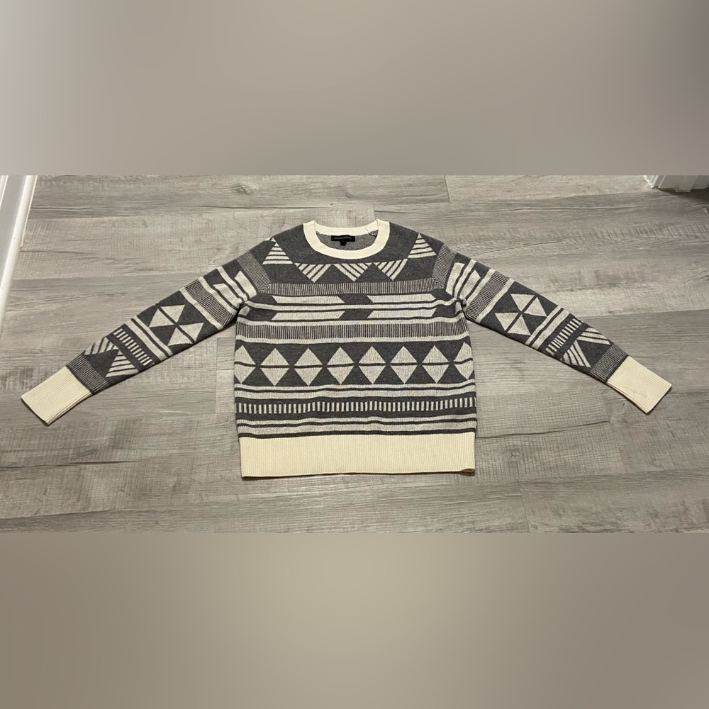 Banana Republic Nordic print pullover sweater with mohair and merino wool